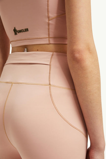 Moncler Logo Leggings Pink Pink