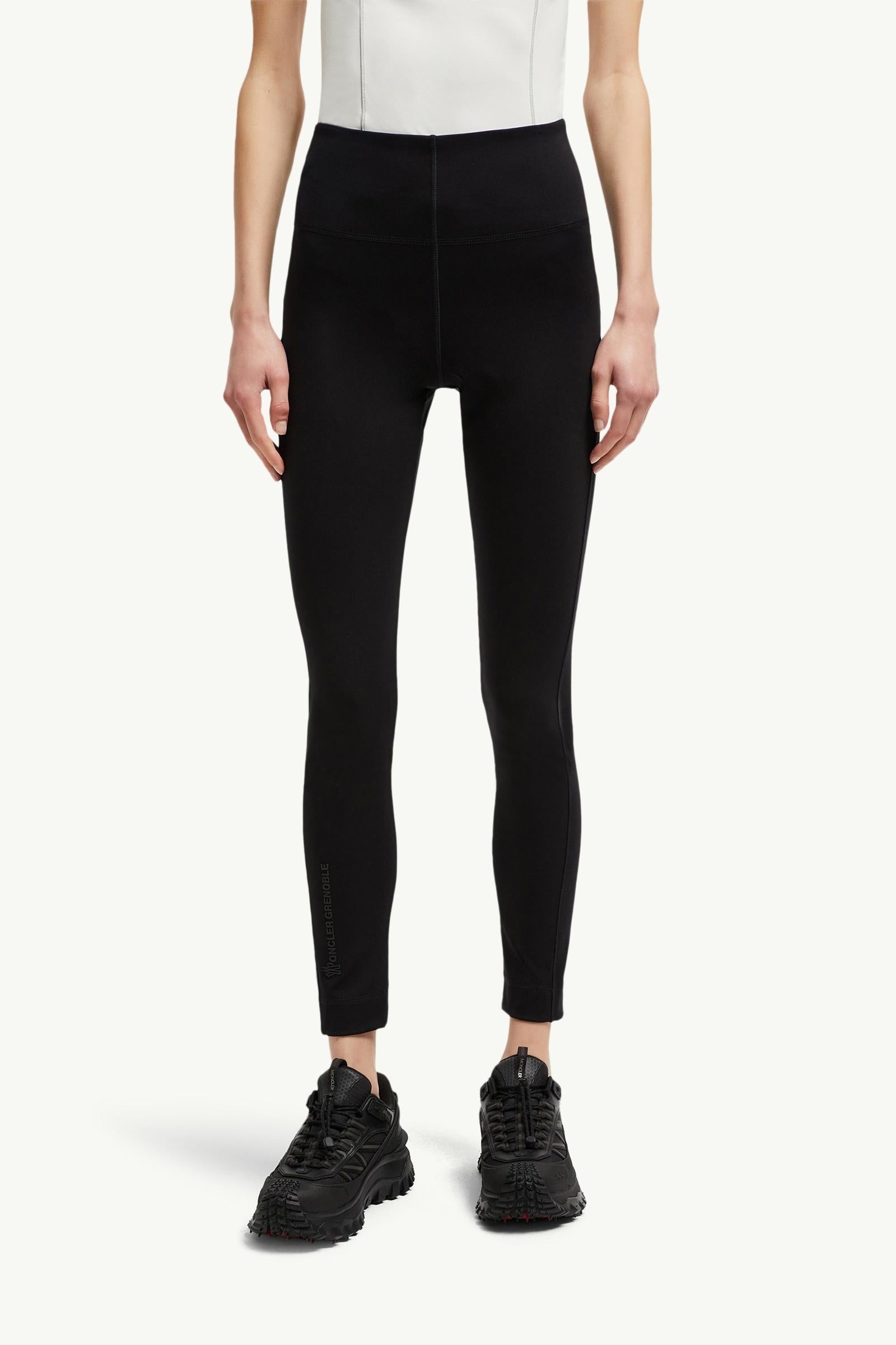 Moncler Technical Jersey Leggings Black Black