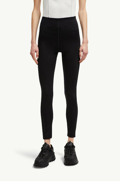 Moncler Technical Jersey Leggings Black Black