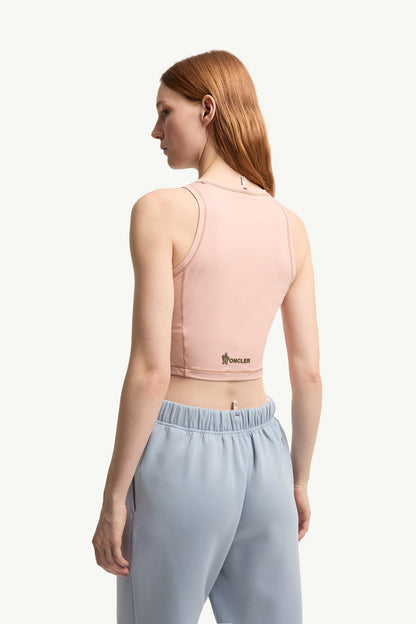 Moncler Logo Tank Top Pink Pink