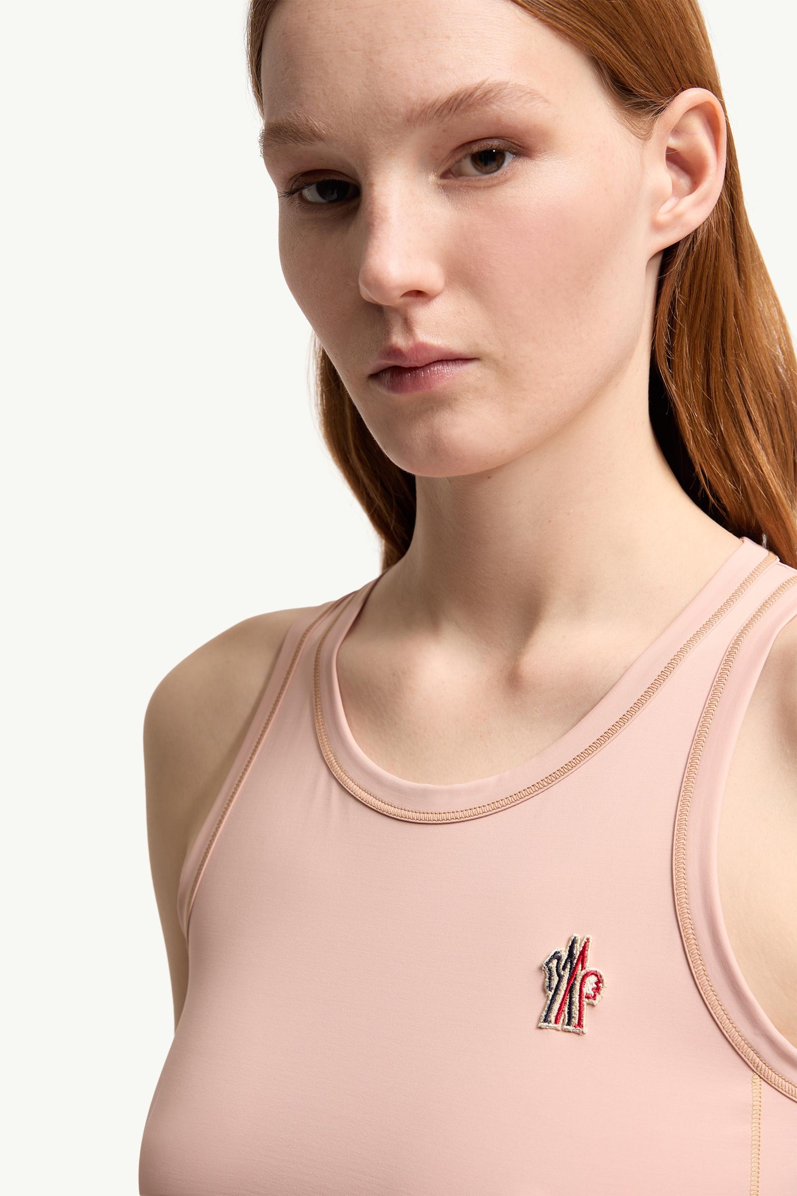 Moncler Logo Tank Top Pink Pink