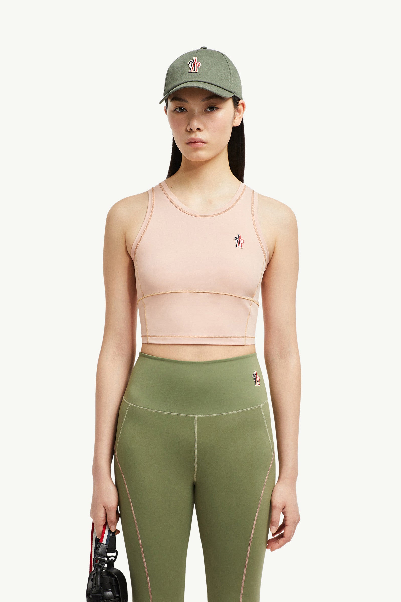 Moncler Logo Tank Top Pink Pink