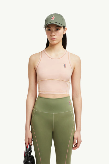 Moncler Logo Tank Top Pink Pink
