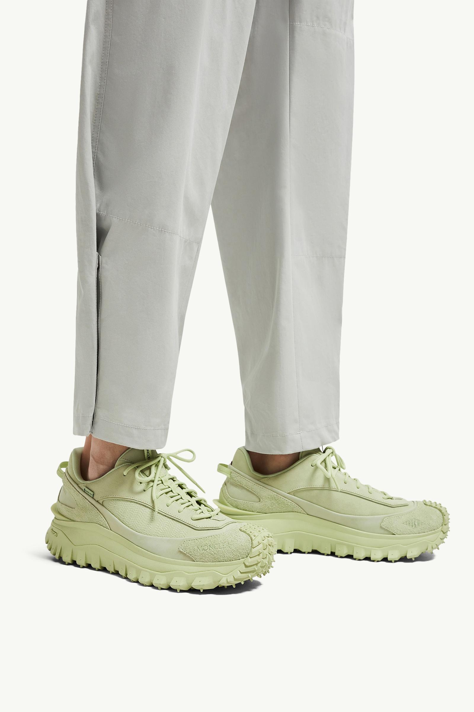 Moncler Trailgrip Momint Nubuck & Suede Sneakers Pastel Green