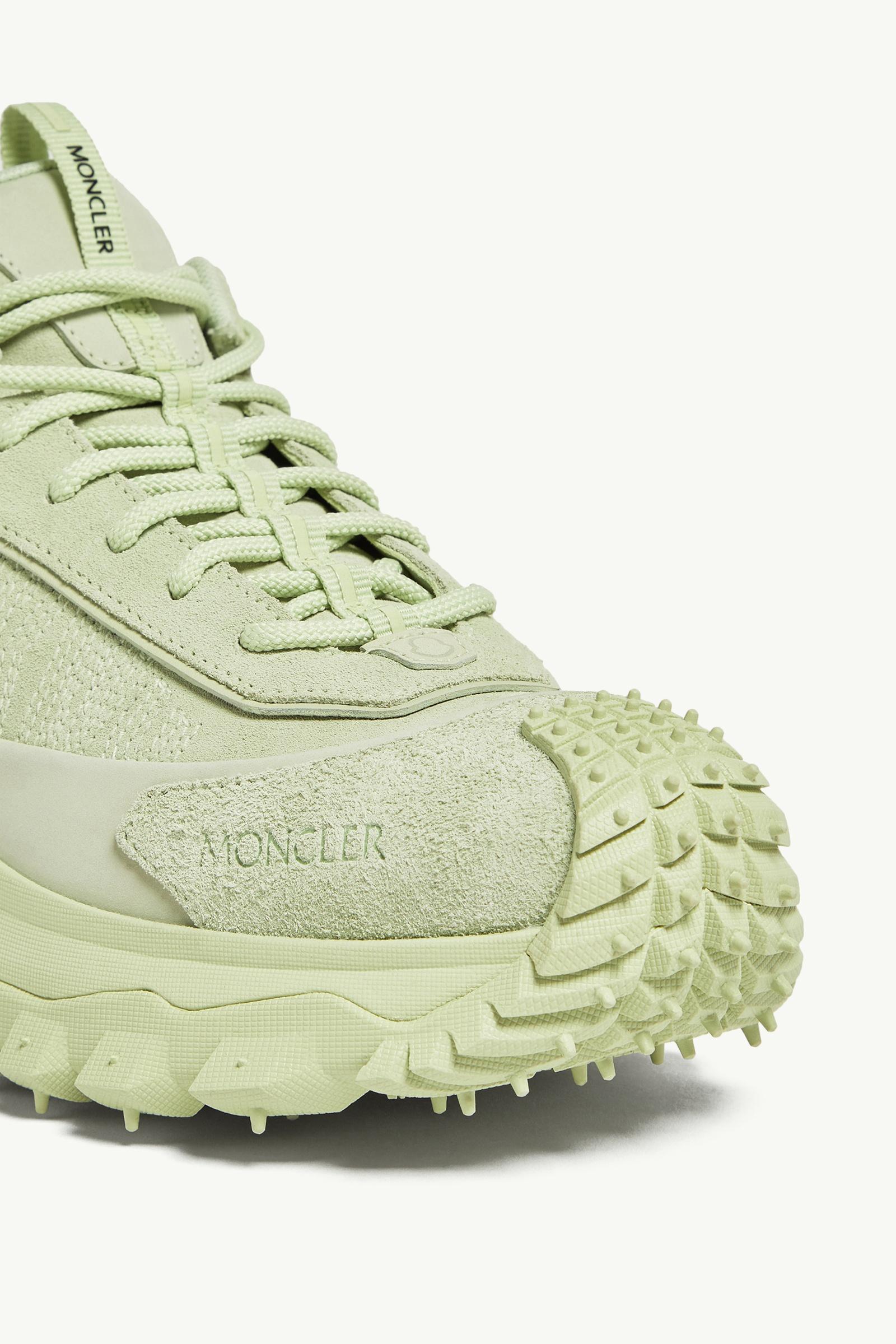 Moncler Trailgrip Momint Nubuck & Suede Sneakers Pastel Green