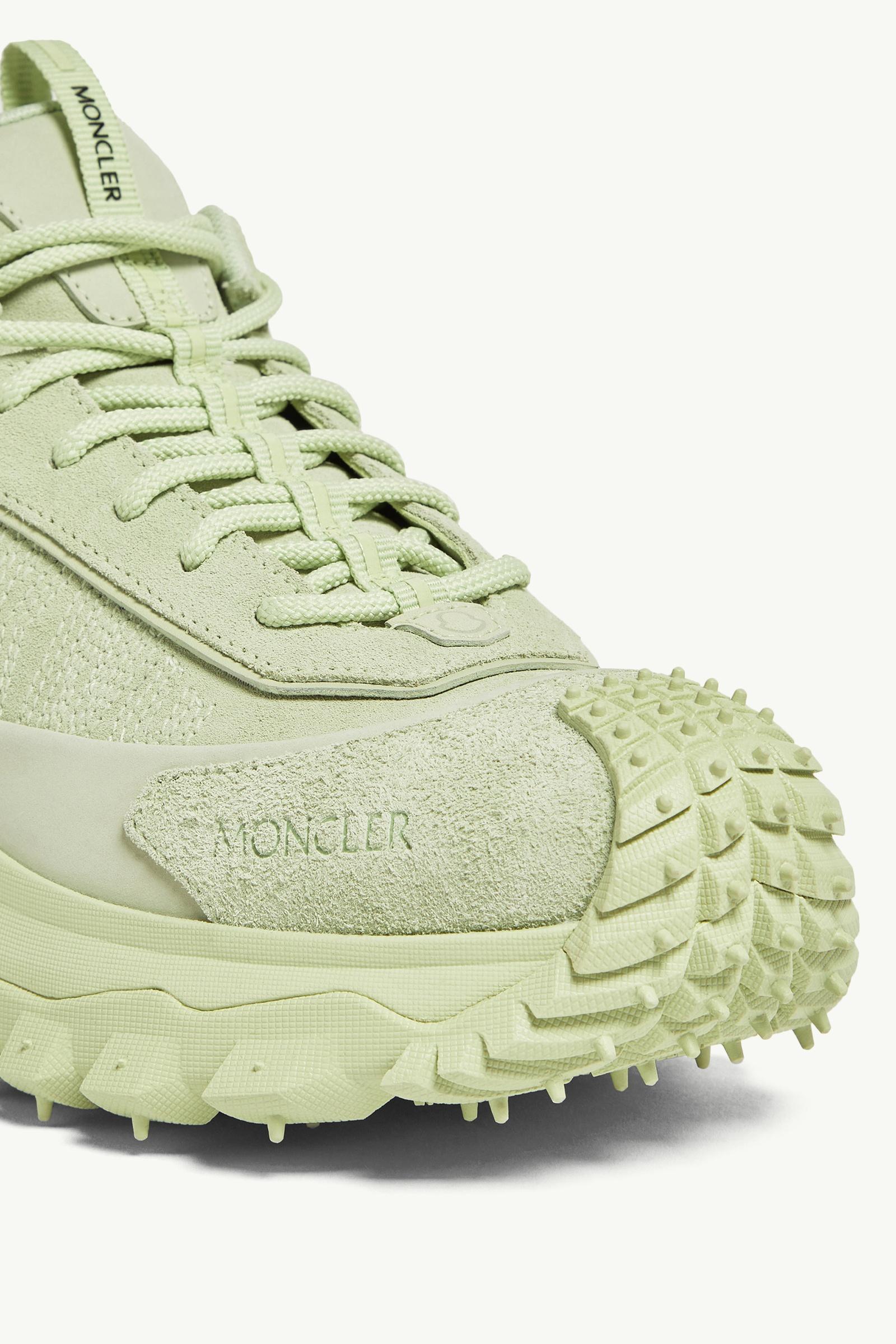Moncler Trailgrip Momint Nubuck & Suede Sneakers Pastel Green