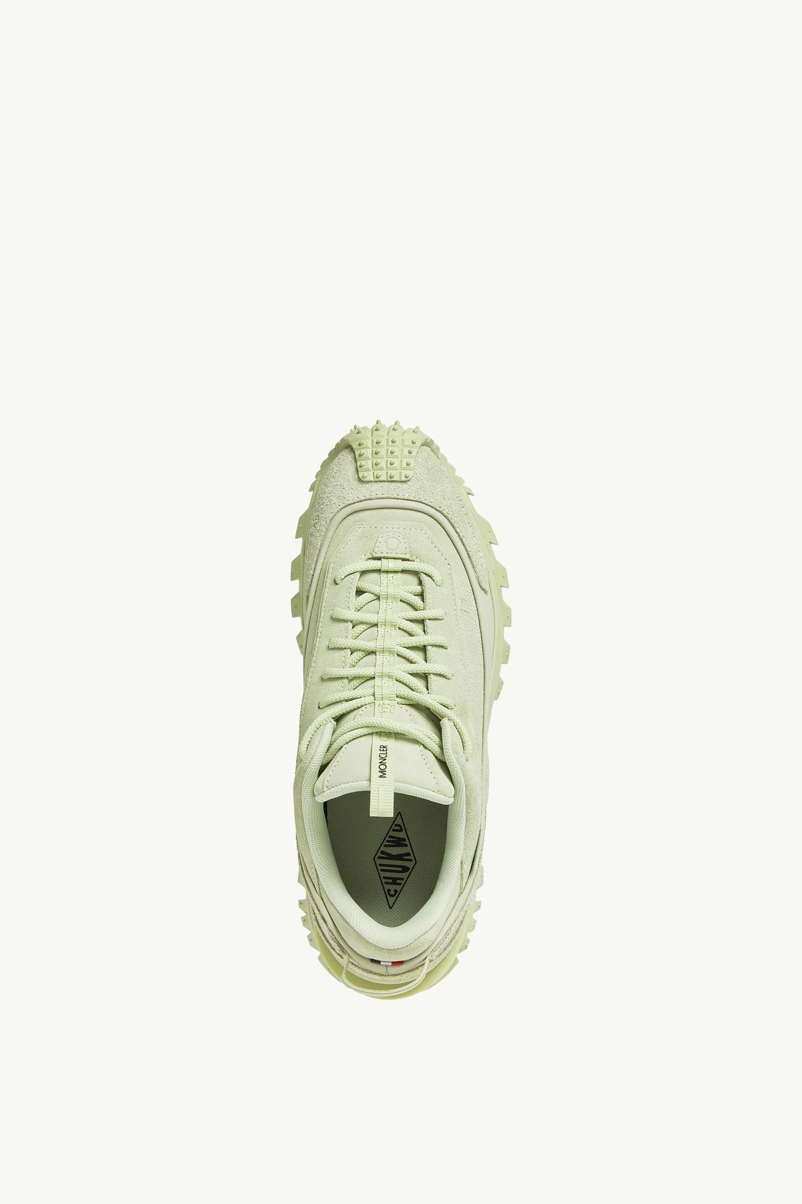 Moncler Trailgrip Momint Nubuck & Suede Sneakers Pastel Green