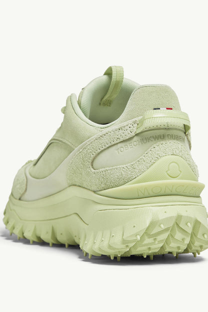 Moncler Trailgrip Momint Nubuck & Suede Sneakers Pastel Green