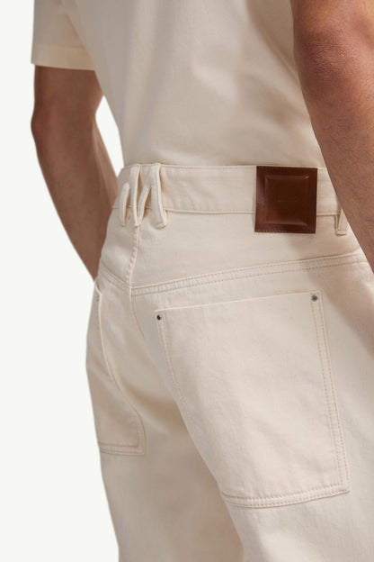 Moncler Straight Leg Jeans White Ivory White Ivory