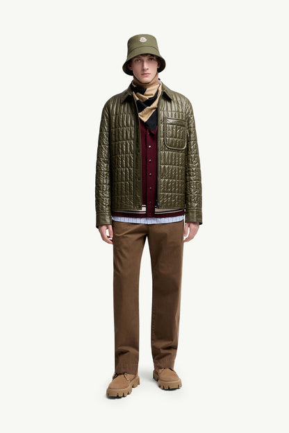Moncler Cotton Gabardine Pants Brown Brown