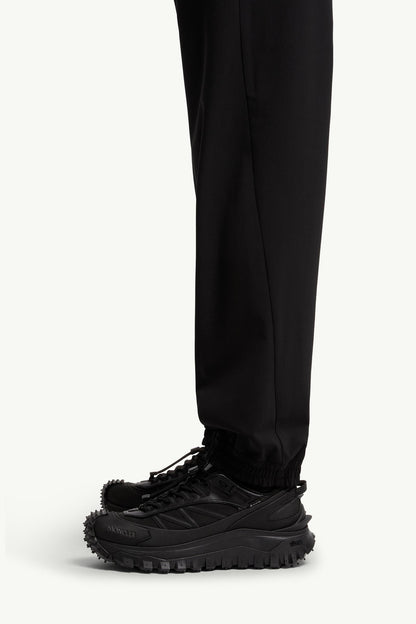 Moncler Logo Jogging Pants Black Black