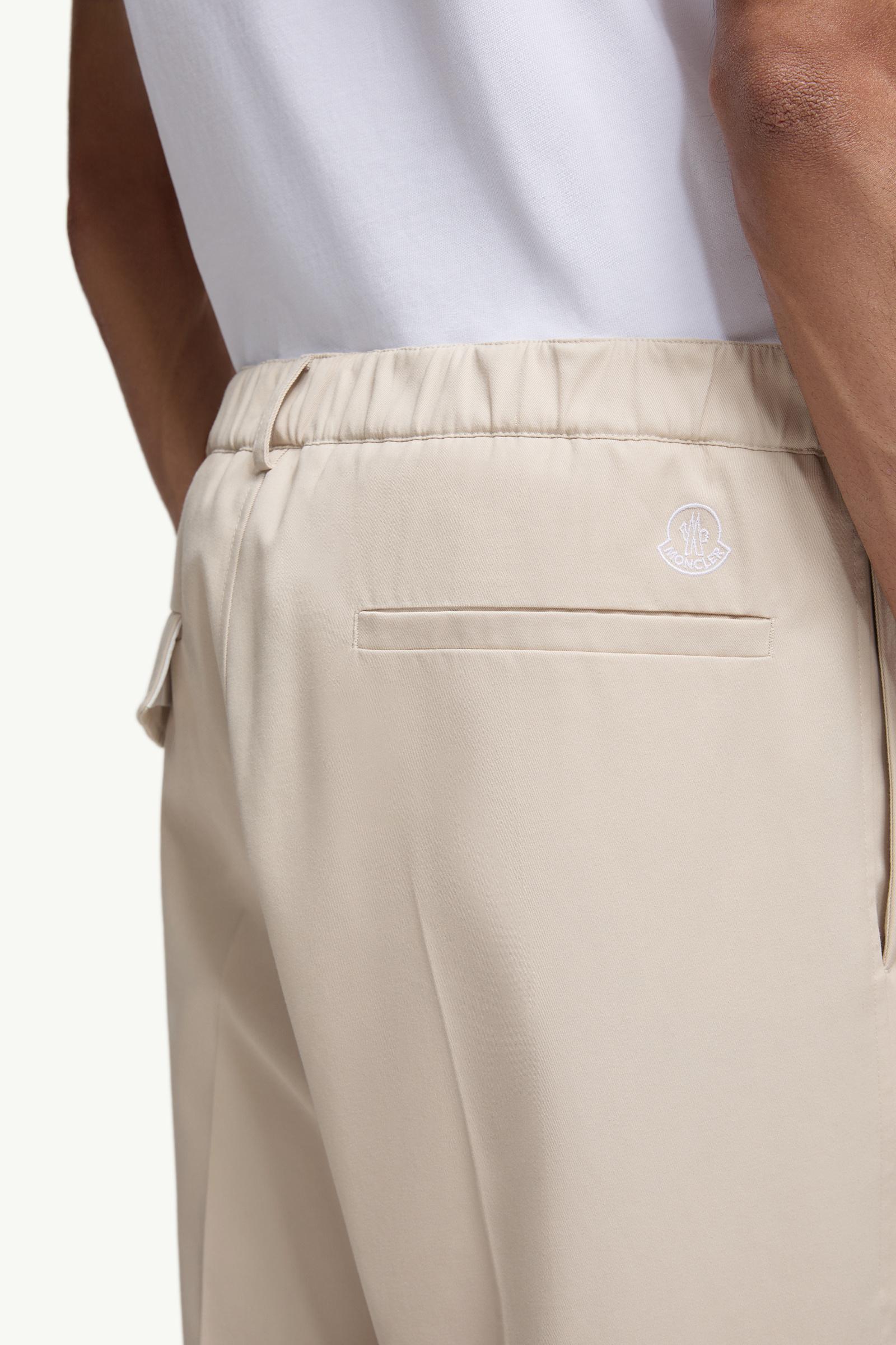 Moncler Tailored Gabardine Pants Light Beige Light Beige