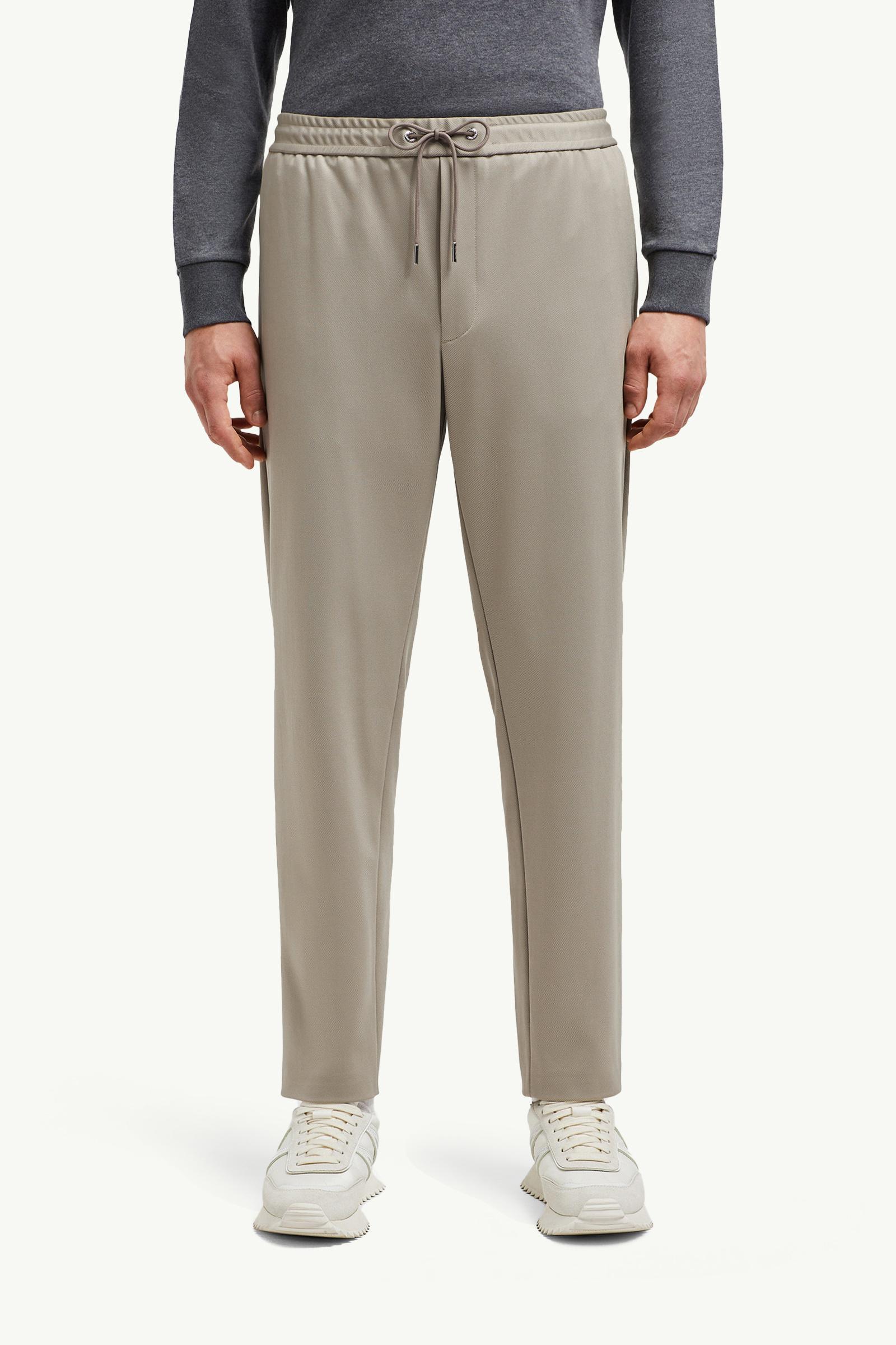 Moncler Logo Jogging Pants Taupe Taupe