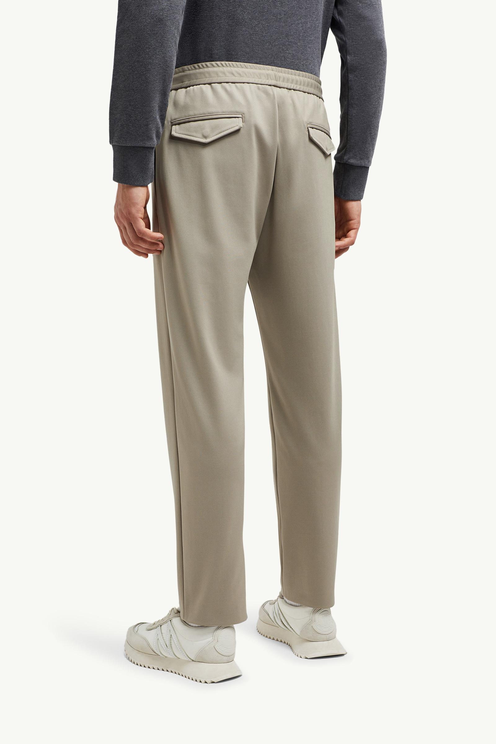 Moncler Logo Jogging Pants Taupe Taupe