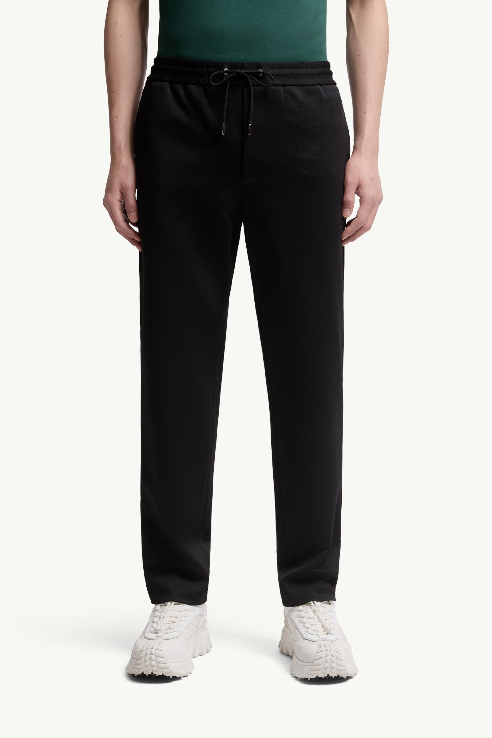 Moncler Logo Jogging Pants Black Black