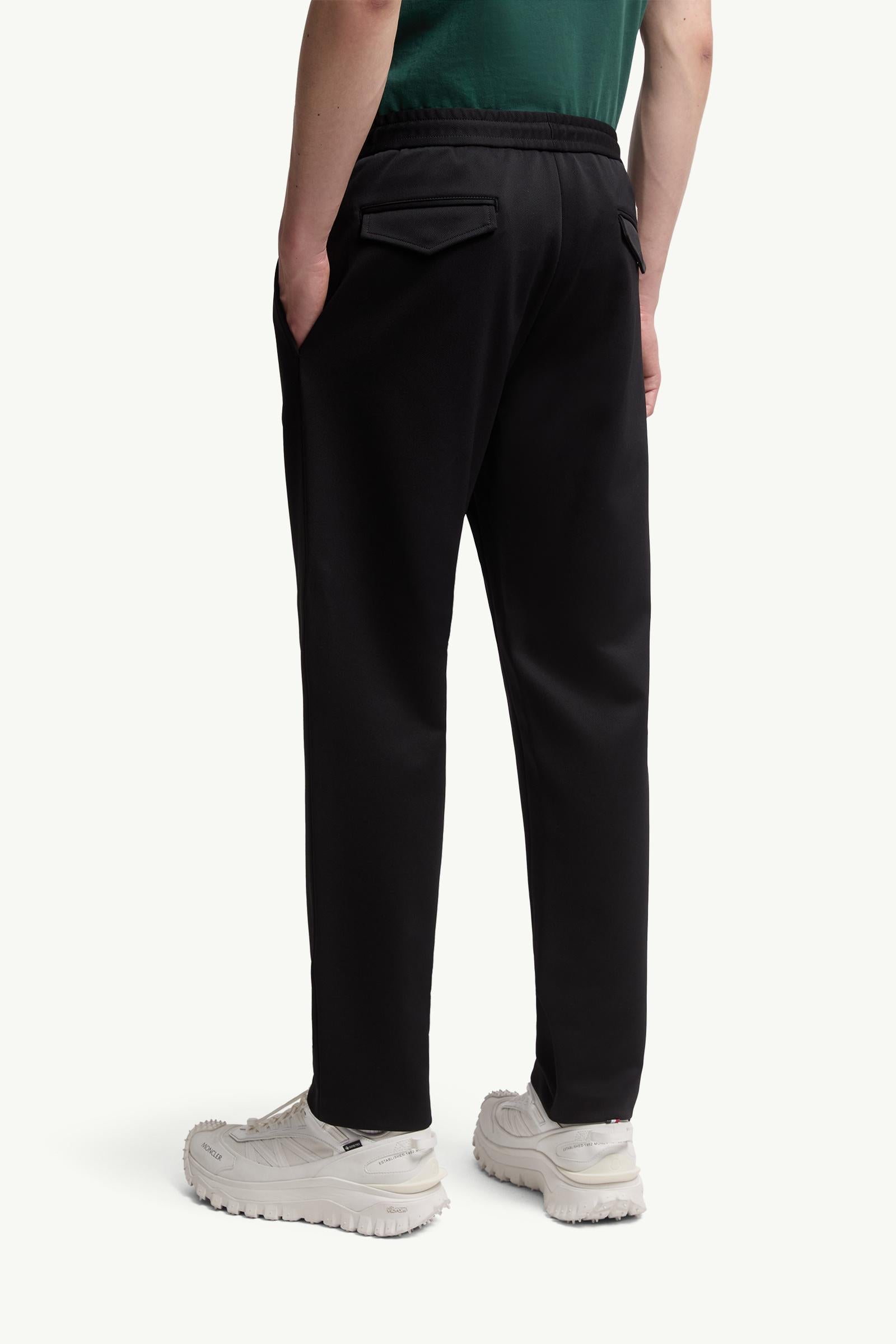 Moncler Logo Jogging Pants Black Black