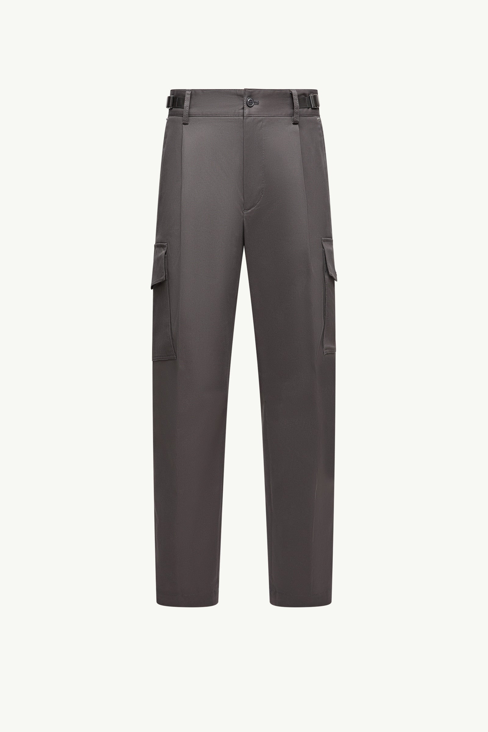 Moncler Cotton Gabardine Cargo Pants Grey Grey