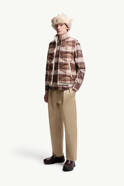 Moncler Cotton Gabardine Pants Beige Beige