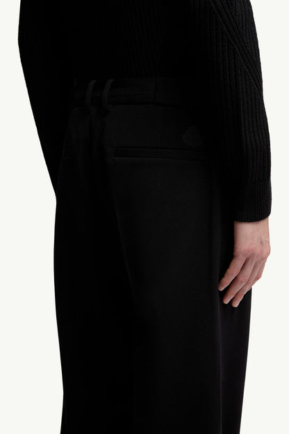 Moncler Twill Pants Black Black
