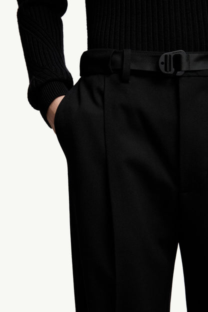Moncler Twill Pants Black Black