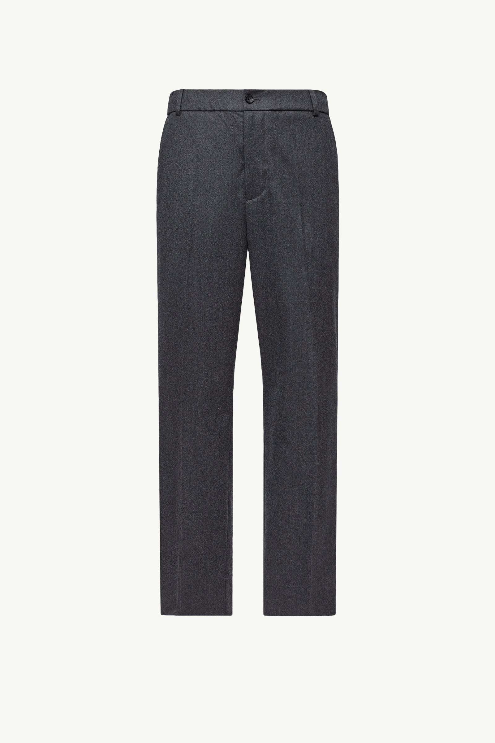 Moncler Wool Flannel Tailored Pants Grey Grey