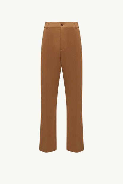 Moncler Cotton Tailored Pants Light Brown Light Brown