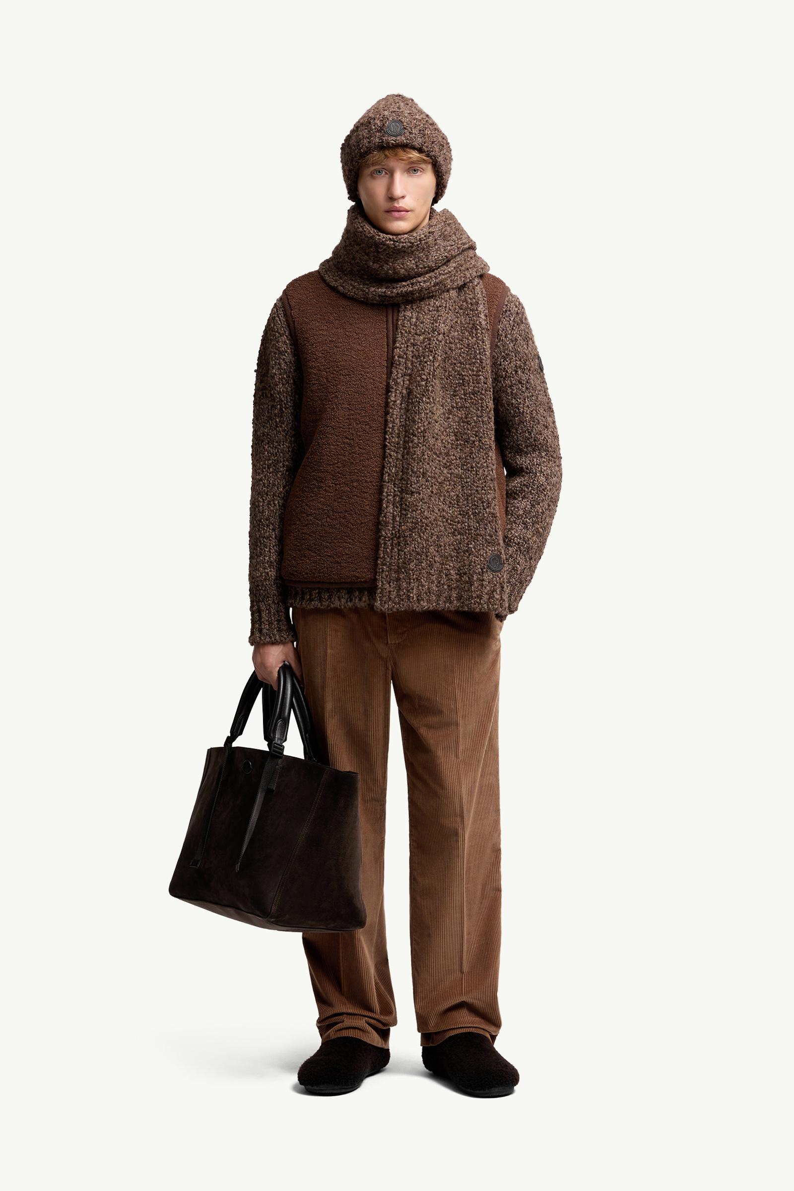 Moncler Corduroy Tailored Pants Brown Brown