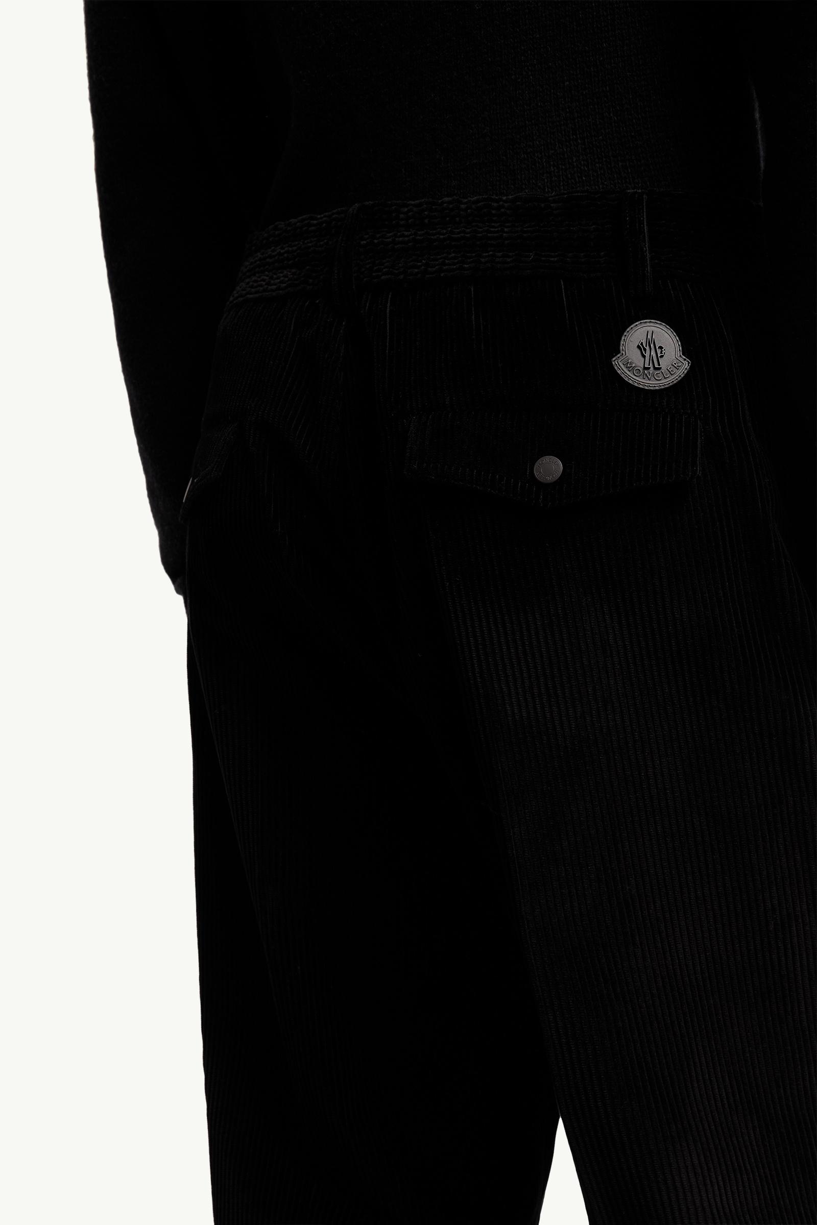 Moncler Corduroy Tailored Pants Black Black