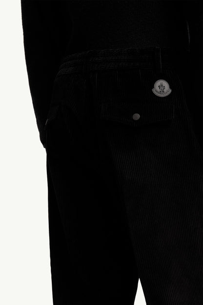 Moncler Corduroy Tailored Pants Black Black