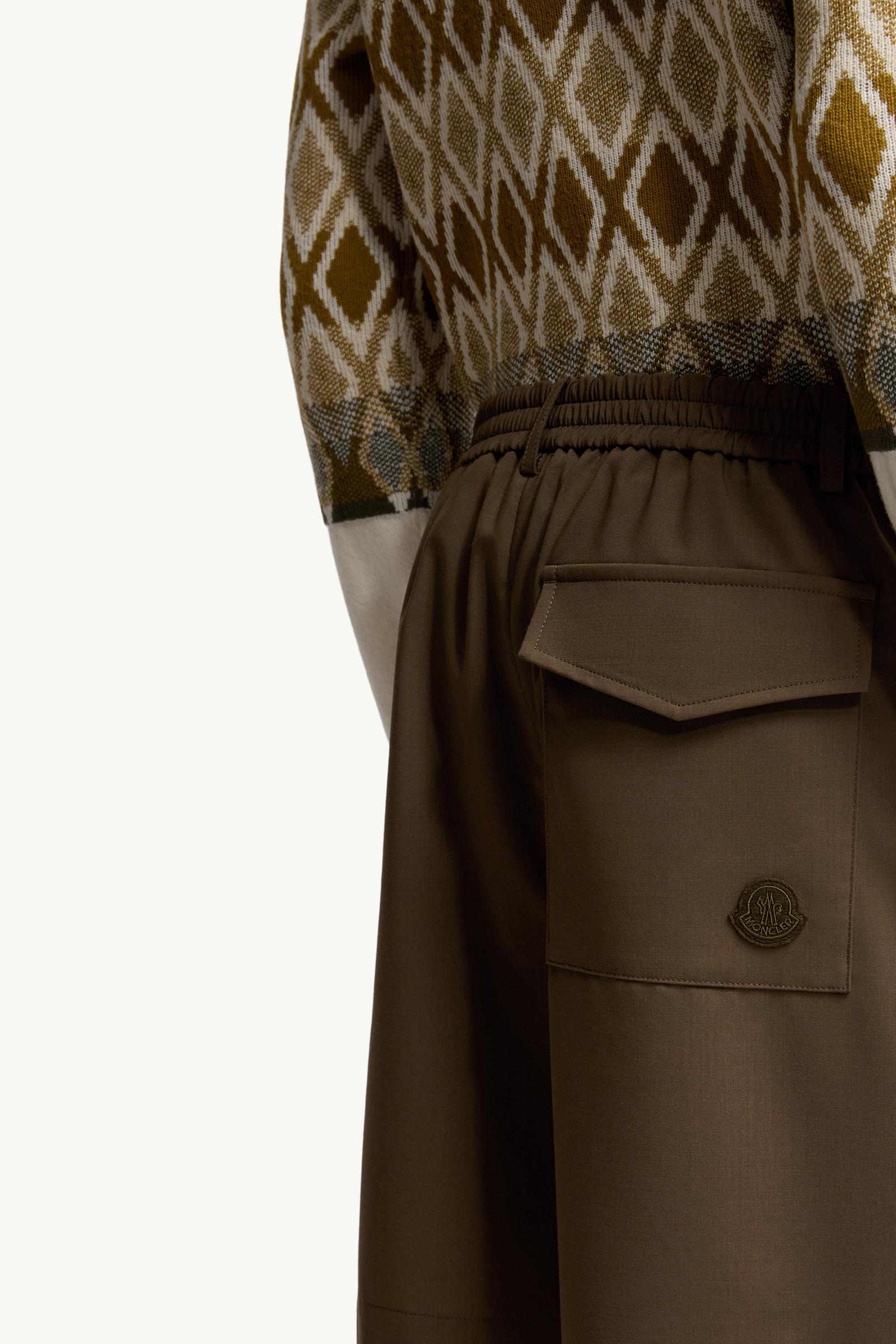 Moncler Tailored Bermuda Shorts Olive Green Olive Green