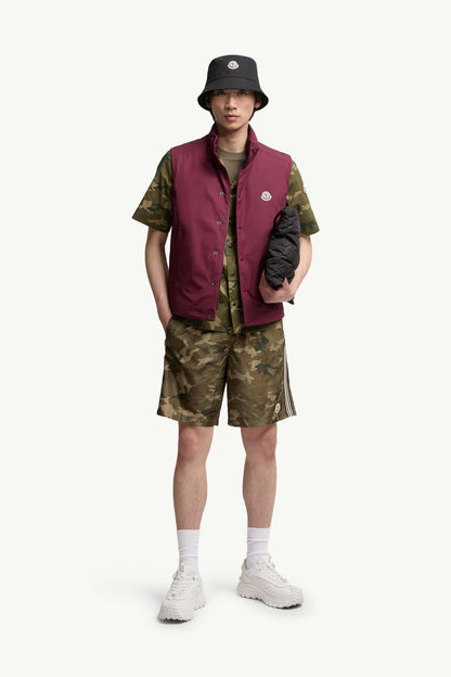 Moncler Printed Swim Shorts Green & Brown Green & Brown