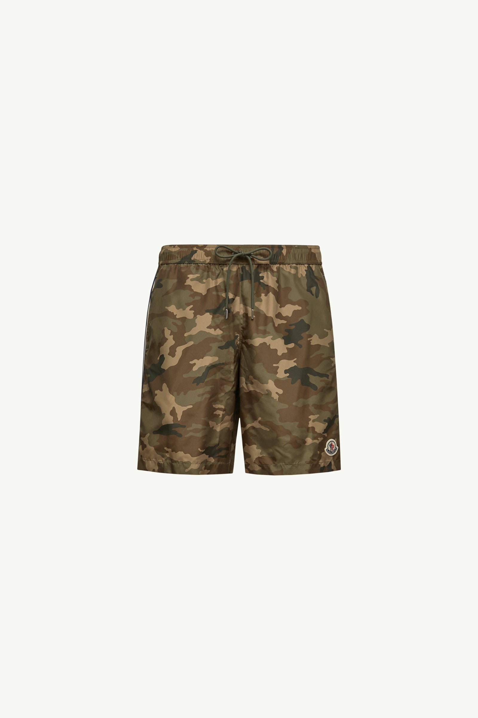 Moncler Printed Swim Shorts Green & Brown Green & Brown