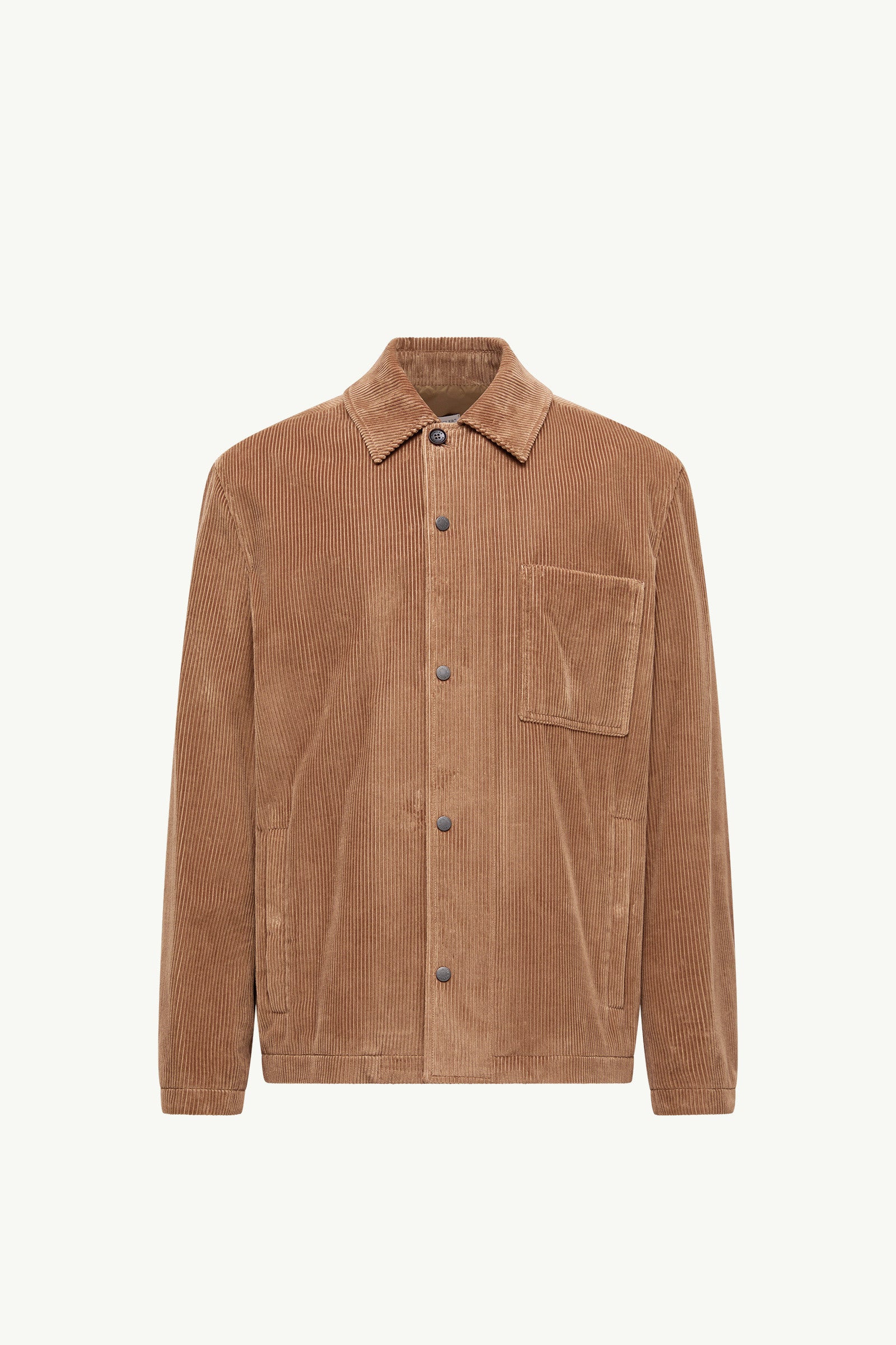 Moncler Corduroy Shirt Jacket Brown Brown