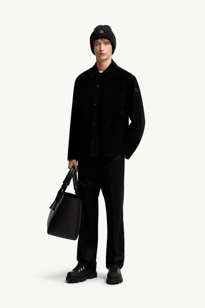 Moncler Corduroy Shirt Jacket Black Black
