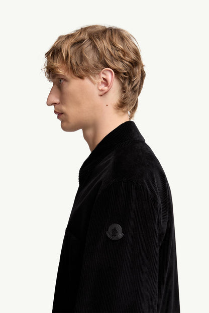 Moncler Corduroy Shirt Jacket Black Black