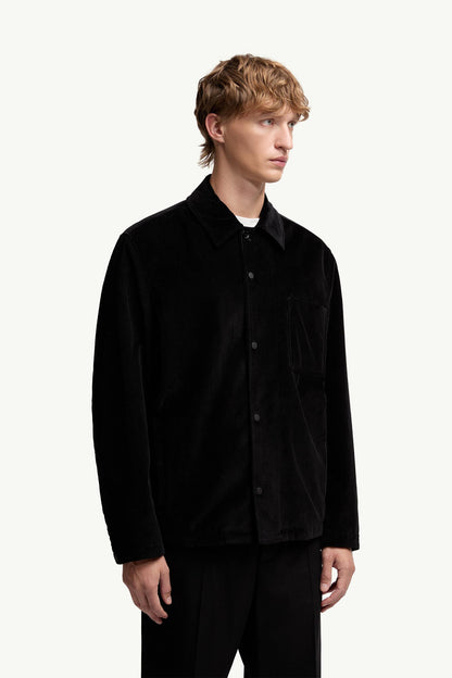 Moncler Corduroy Shirt Jacket Black Black