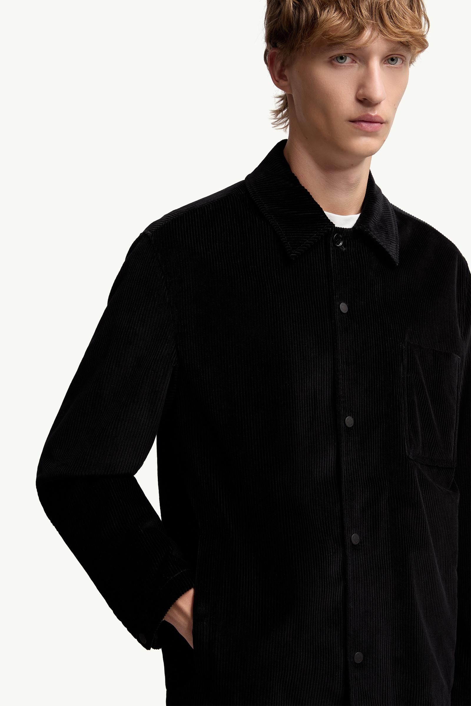 Moncler Corduroy Shirt Jacket Black Black
