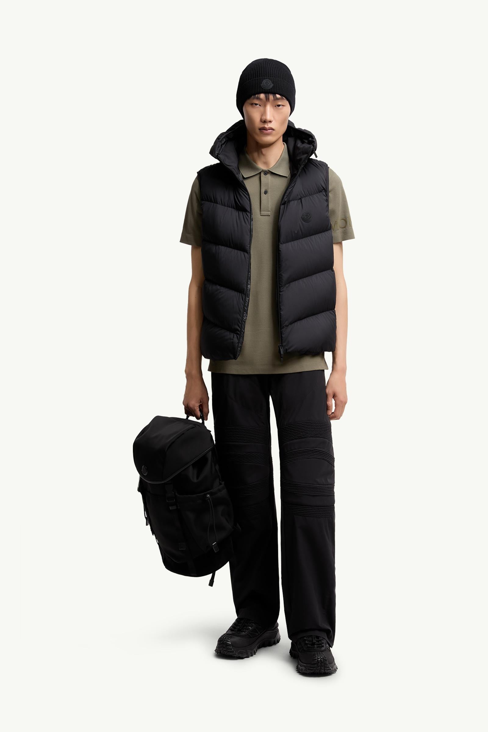 Moncler Logo Cotton Piquet Polo Shirt Dark Green Dark Green