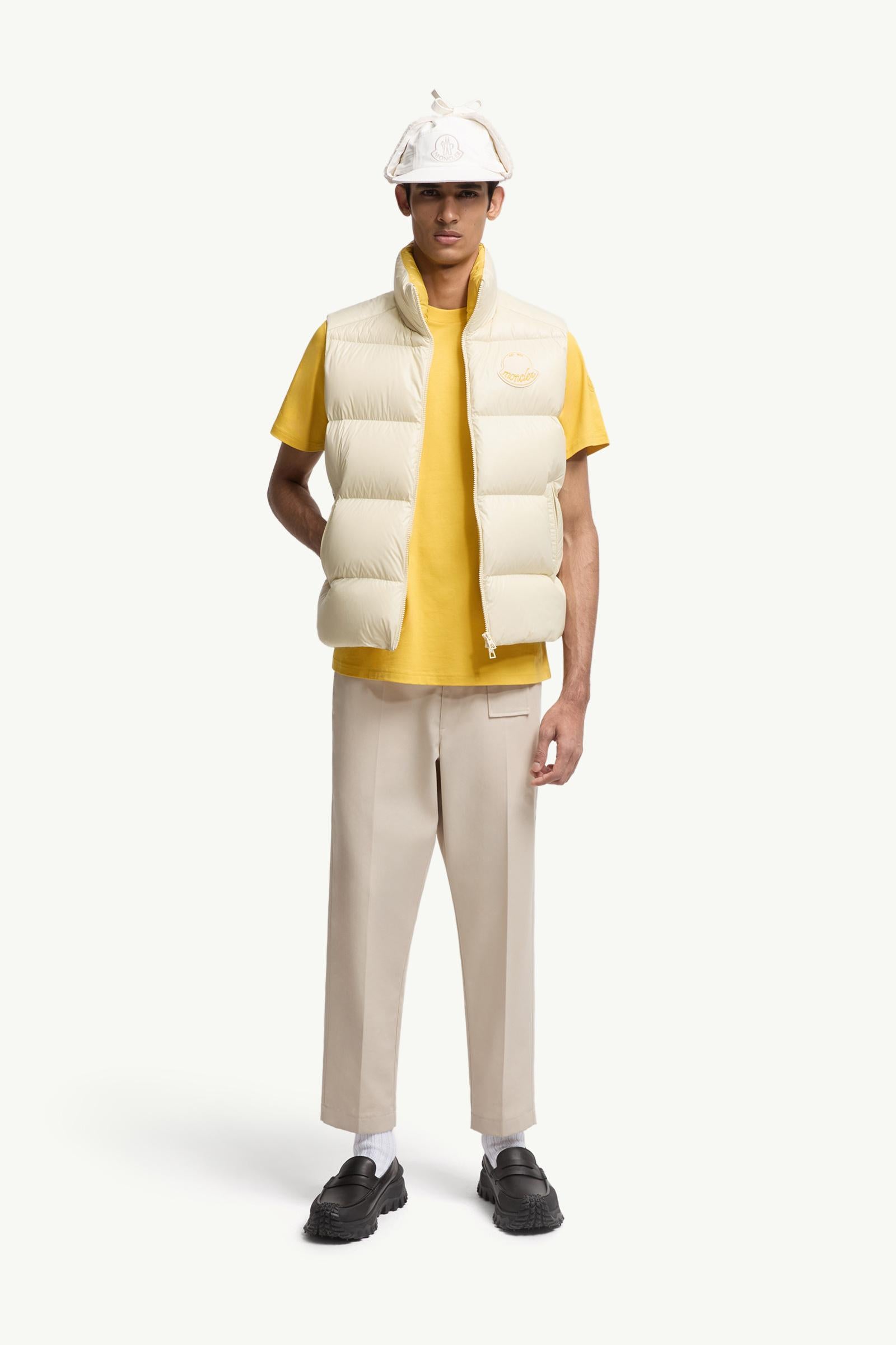 Moncler Logo Cotton T-Shirt Yellow Yellow