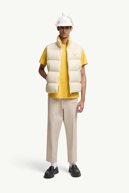 Moncler Logo Cotton T-Shirt Yellow Yellow