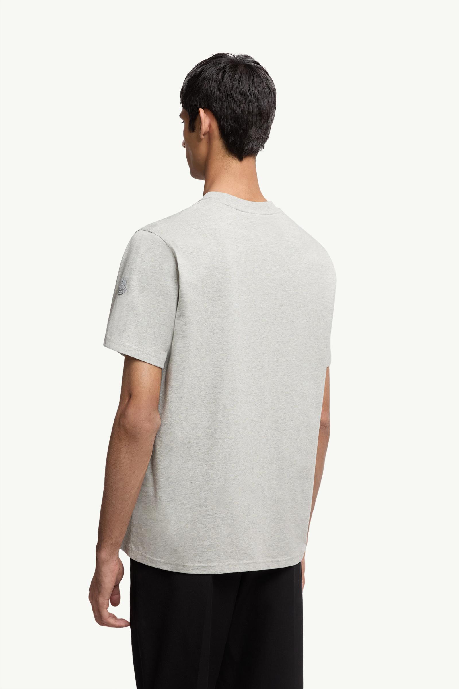 Moncler Mascot Logo Cotton T-Shirt Grey Grey