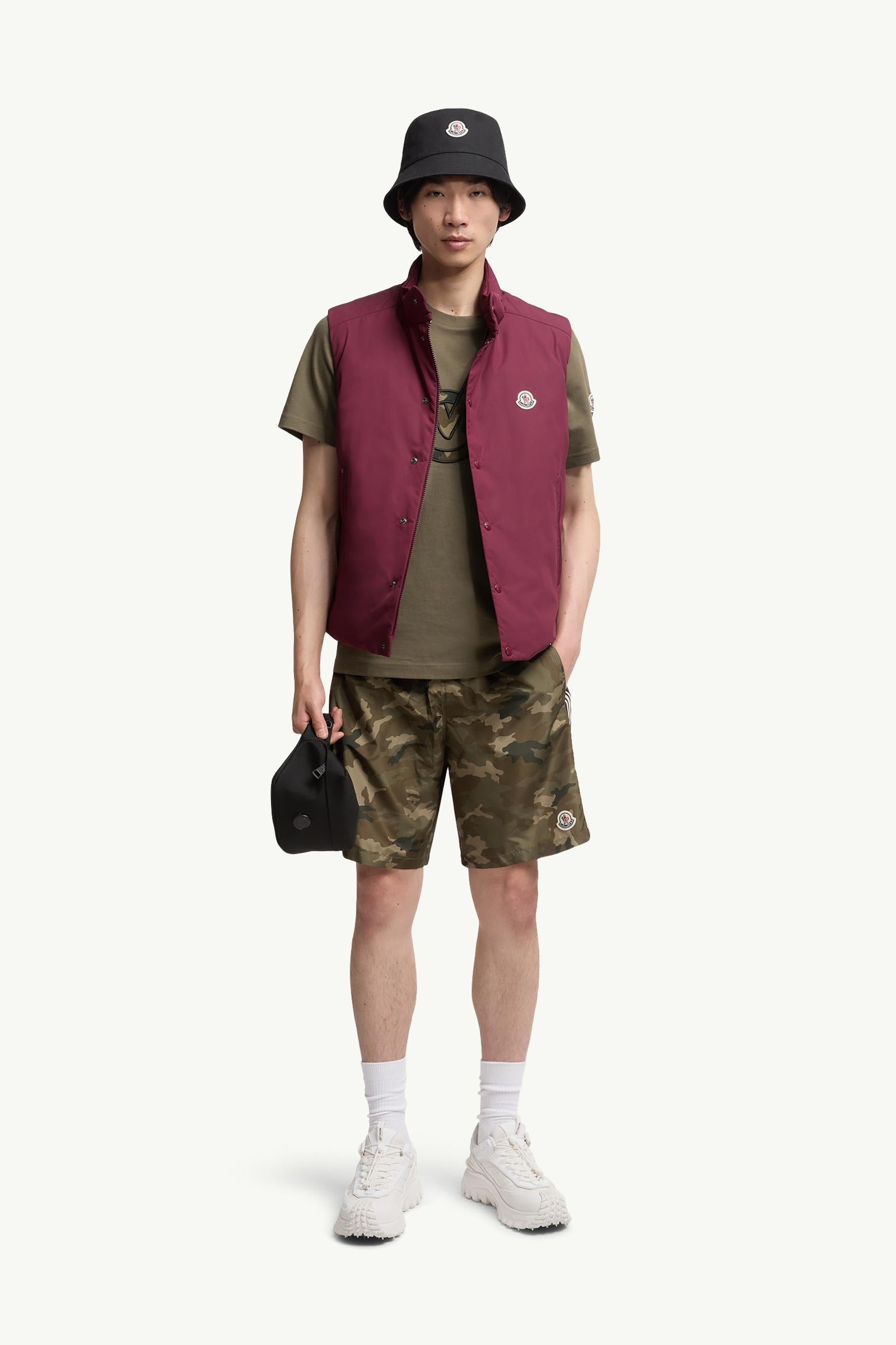 Moncler Monogram Cotton T-Shirt Olive Green Olive Green