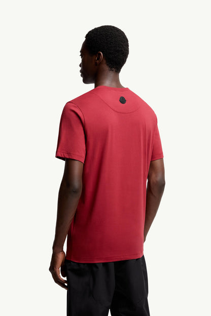 Moncler Three-Dimensional Logo Cotton T-Shirt Dark Red Dark Red