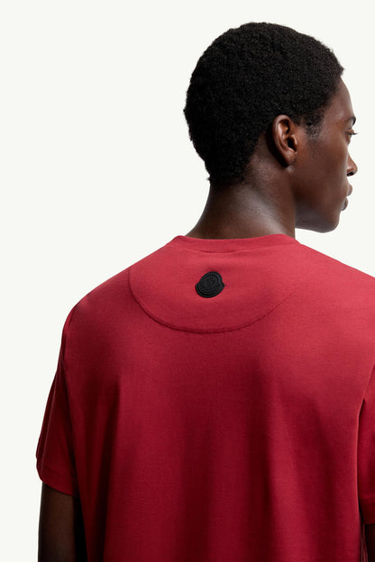 Moncler Three-Dimensional Logo Cotton T-Shirt Dark Red Dark Red