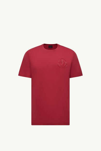 Moncler Three-Dimensional Logo Cotton T-Shirt Dark Red Dark Red