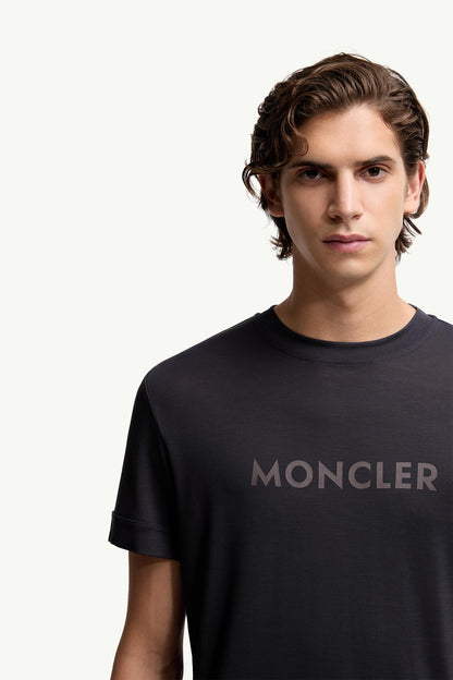 Moncler Logo T-Shirt Navy Blue Navy Blue