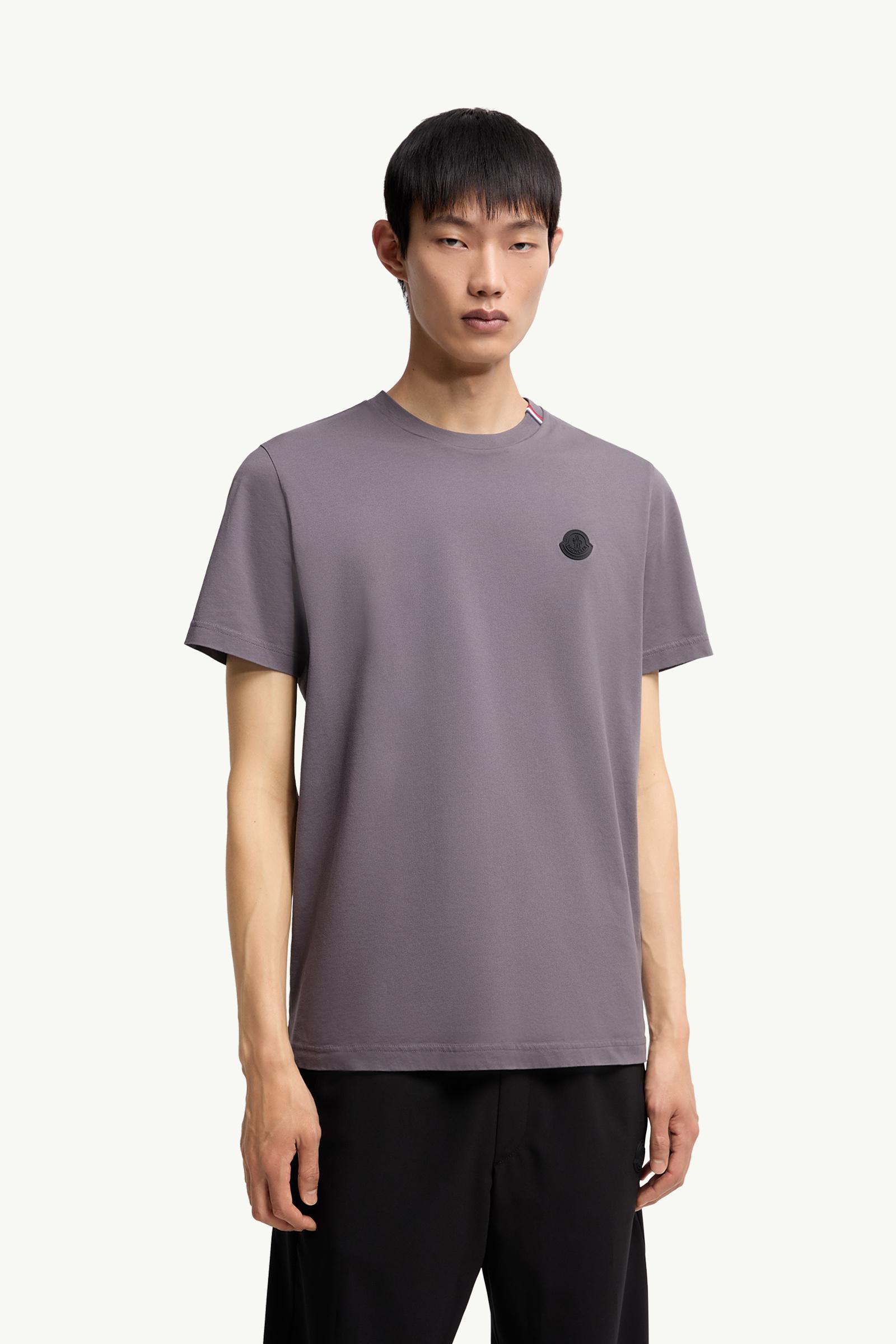 Moncler Cotton T-Shirt Dark Grey Dark Grey