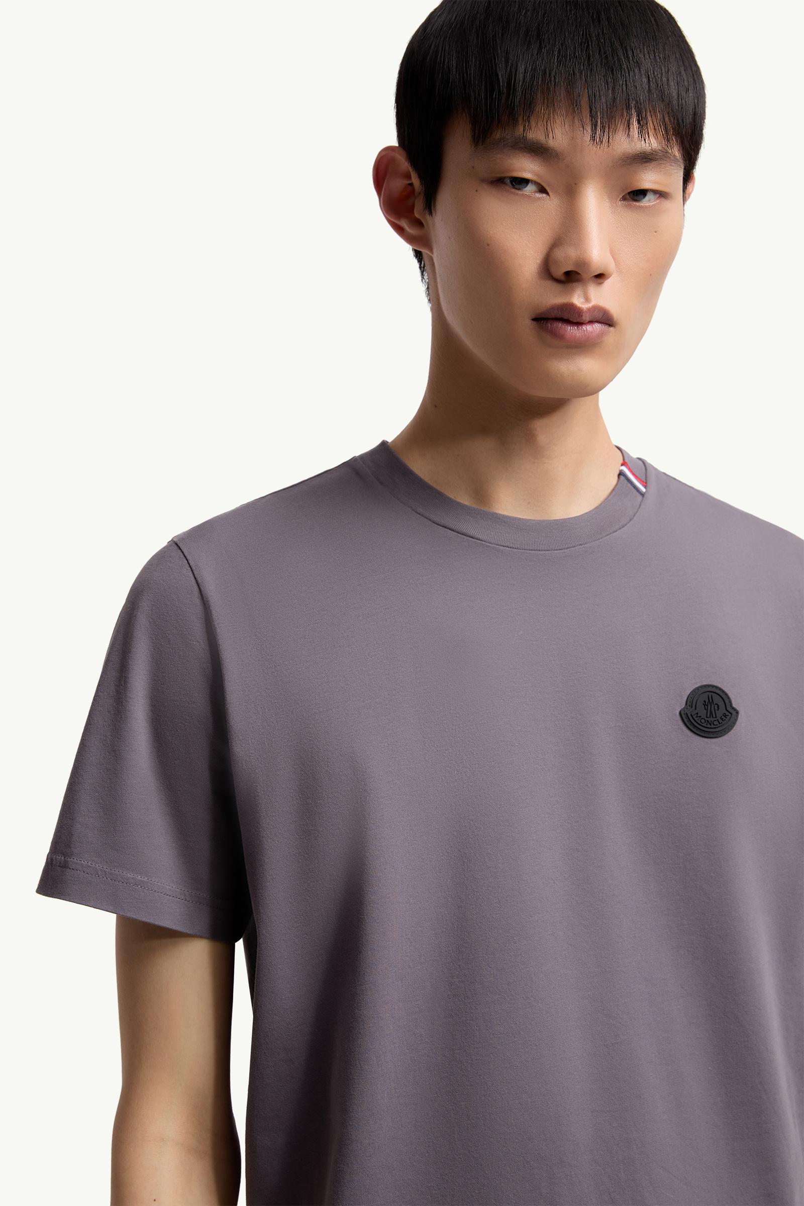 Moncler Cotton T-Shirt Dark Grey Dark Grey