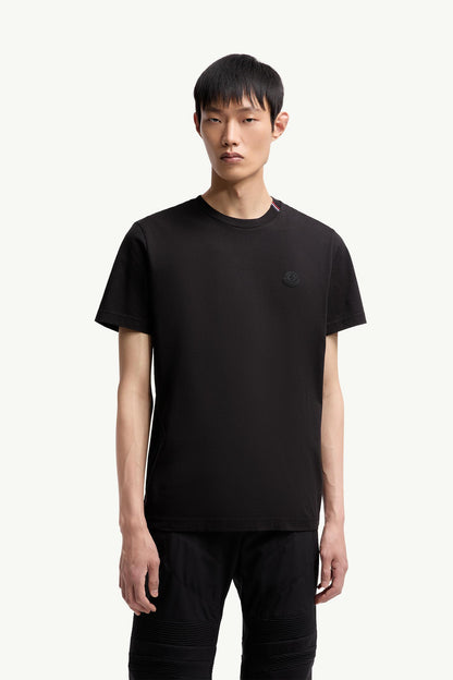 Moncler Cotton T-Shirt Black Black
