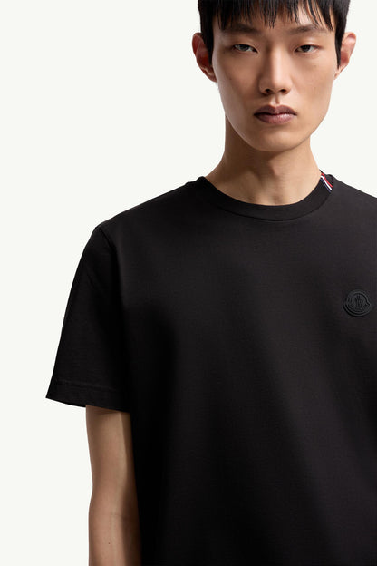 Moncler Cotton T-Shirt Black Black